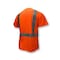 Radians Short Sleeve Hi-Vis Black Bottom Shirt, Type R Class 2, Type R Class 2, Birdseye Mesh, 5X ST11B-2POS-5X - alternate 2